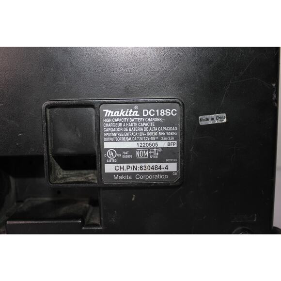 Makita DC18SC 7.2-18V Ni-MH & Li-ion Battery Charger OEM (S) - Picture 3 of 3